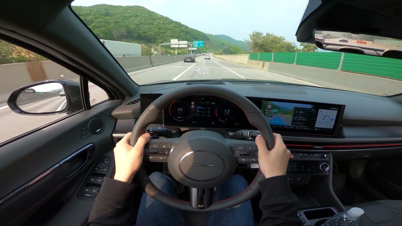 현대 쏘나타 디 엣지 N라인 스마트스트림 가솔린 2.5터보 1인칭 주행 (2024 Hyundai Sonata N Line Smartstream G2.5T POV TestDrive)