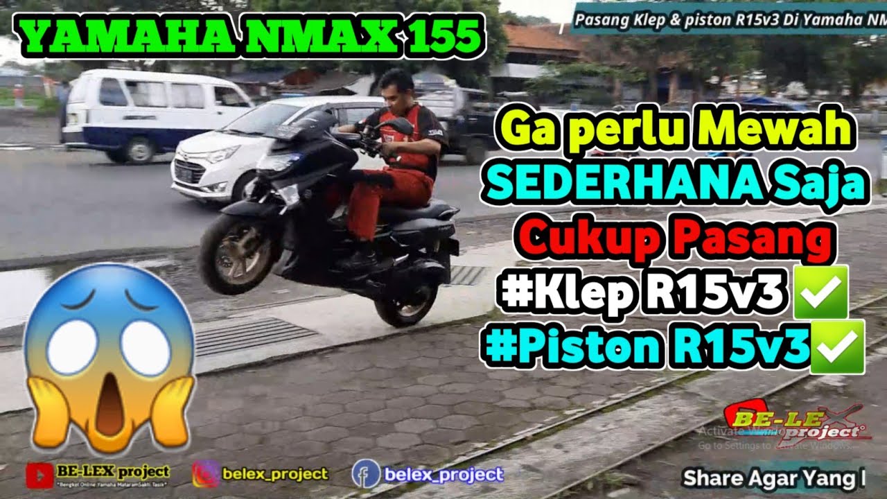 CARA PASANG PISTON + KLEP R15v3 DI NMAX 155 [ Up Grade Standar Rasa Racing ]