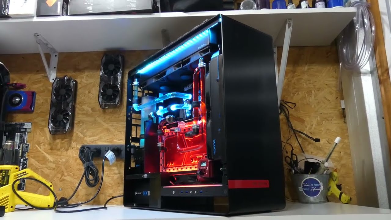 In Win 909 WATER COOLED GAMING PC TIME LAPSE / EXTREAM PC #14