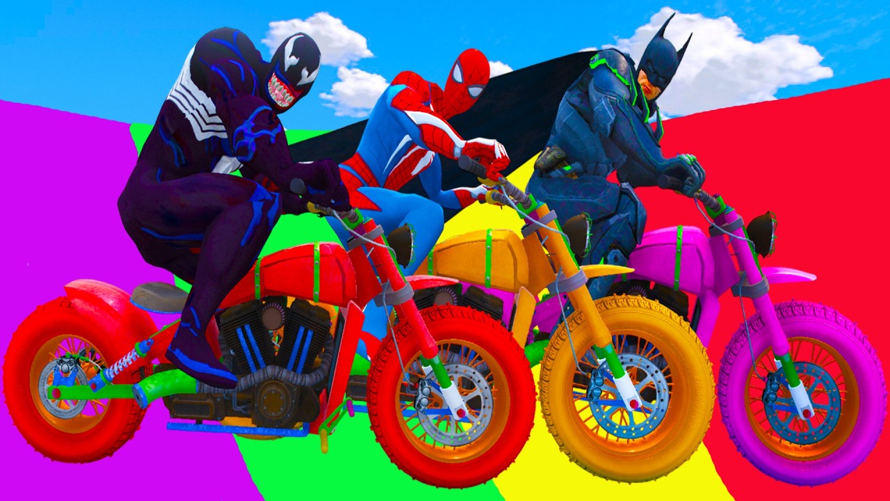 الرجل العنكبوت انقاذ باتمان Spider Man Rescue batman vs iron man vs venom funny Game GTA 5 superhero