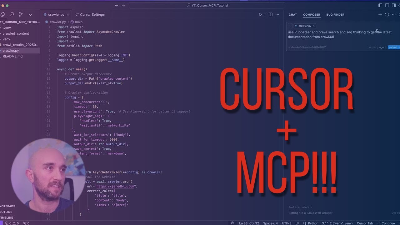 Серверы Cursor + MCP: полное руководство по настройке (последовательное мышление, смелый поиск и ...