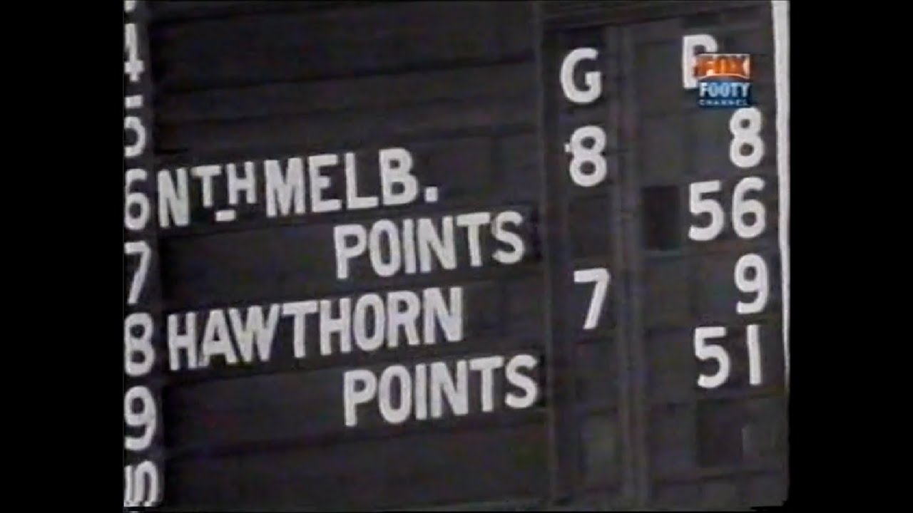 Last quarter 1974 Preliminary Final - Hawthorn vs North - ABC broadcast