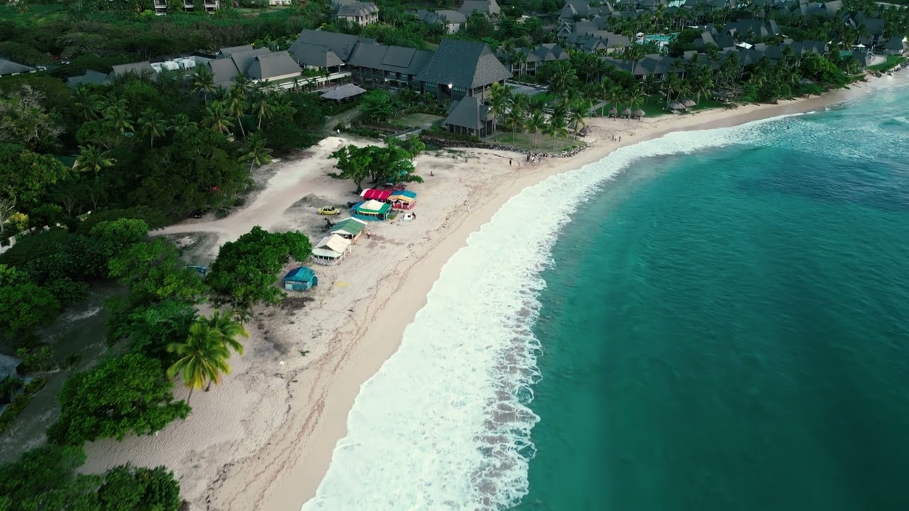 Natadola Beach Fiji 2022  Drone Perspective