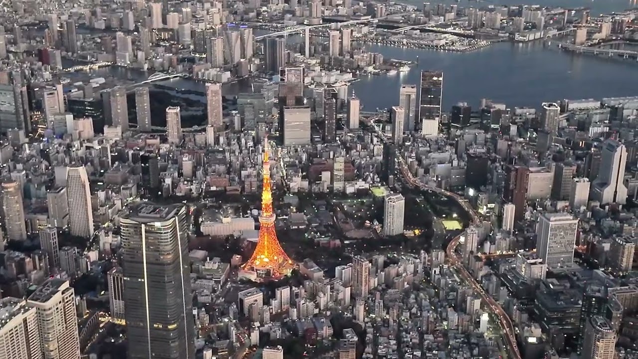 「ヘリで東京夜景を観る大満足プラン 50分の東京ナイトヘリクルージング」に行ってきました！の１分バージョン