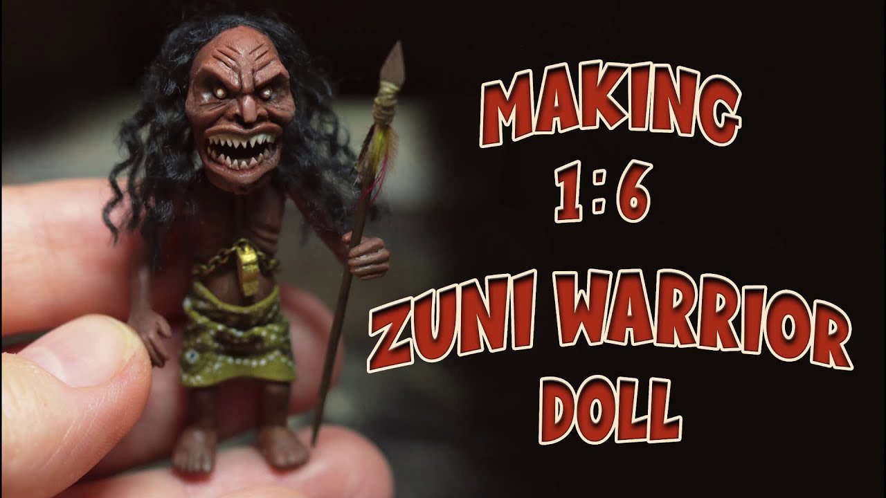 Making of 1:6 Scale ZUNI WARRIOR doll (OOAK) Time Lapse