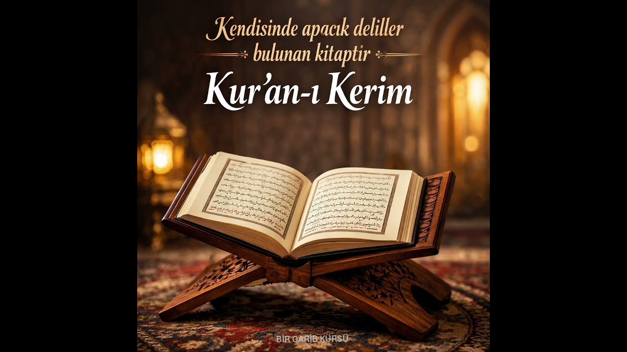 Kendisinde apaçık deliller bulunan kitaptır Kur'an-ı Kerim-Teravih Öncesi Sohbetler 