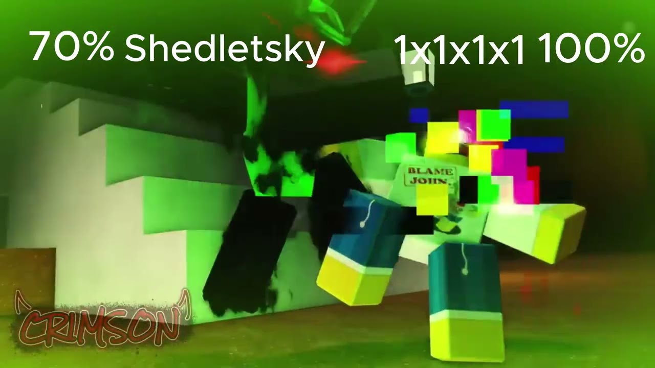 Shedletsky vs 1x1x1x1 (With Healthpoints)