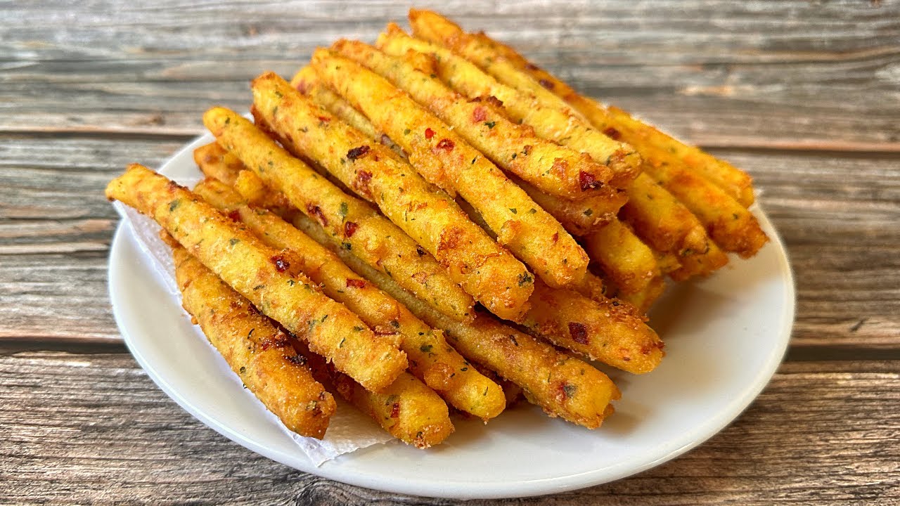 Palitos de Papa Crujientes! ¡Deliciosos y Fáciles! Receta con papa!