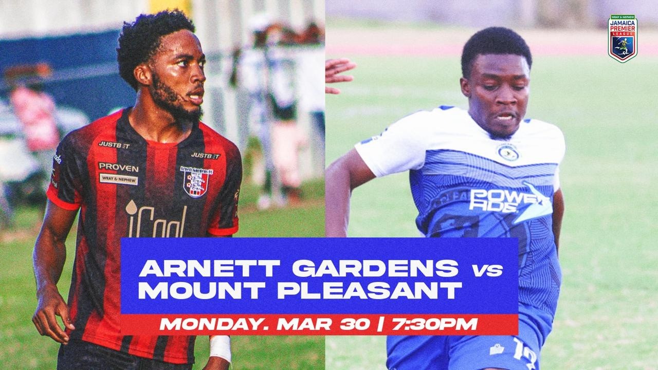 LIVE: Arnett Gardens F.C. vs Mount Pleasant F.A. | Jamaica Premier League | JPL TV