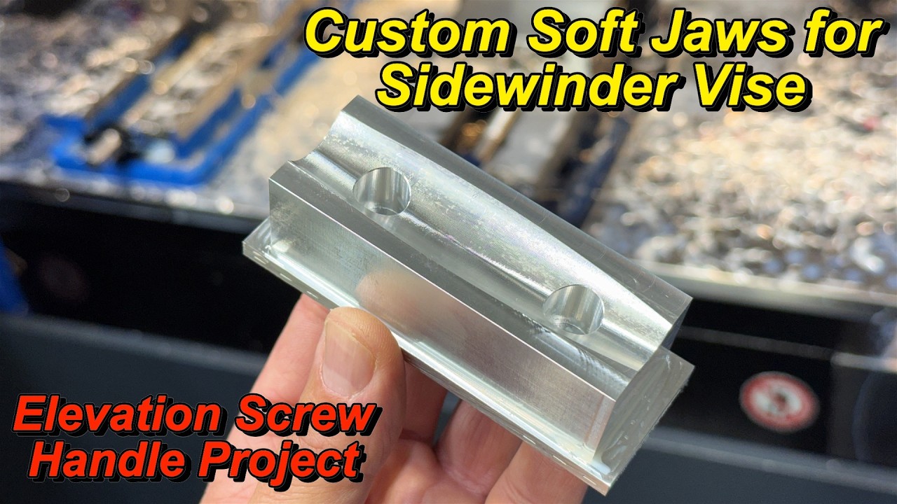 Custom Sidewinder Soft Jaws for Elevation Screw Handles