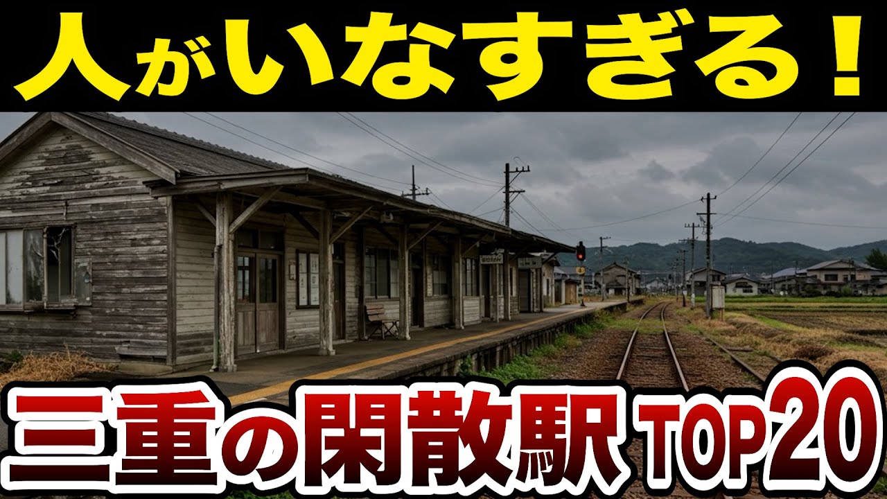 【日本地理】地元民も驚愕！三重県の利用者が少なすぎる駅ランキングTOP20【ゆっくり解説】