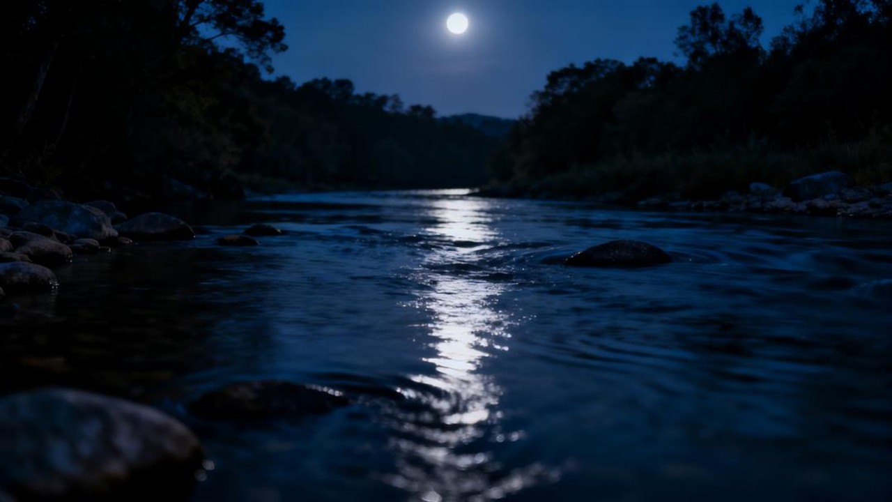 ASMR Relaxing River for Sleep 🌊 Pure Water Flow – No Birds, No Music