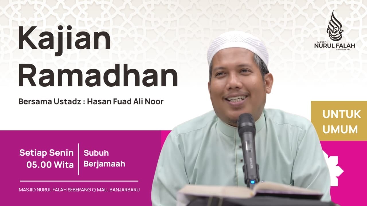 🔴[LIVE] KAJIAN SUBUH SENIN RAMADHAN AL USTADZ HASAN FUAD ALI NOR, 16 MARET 2026.