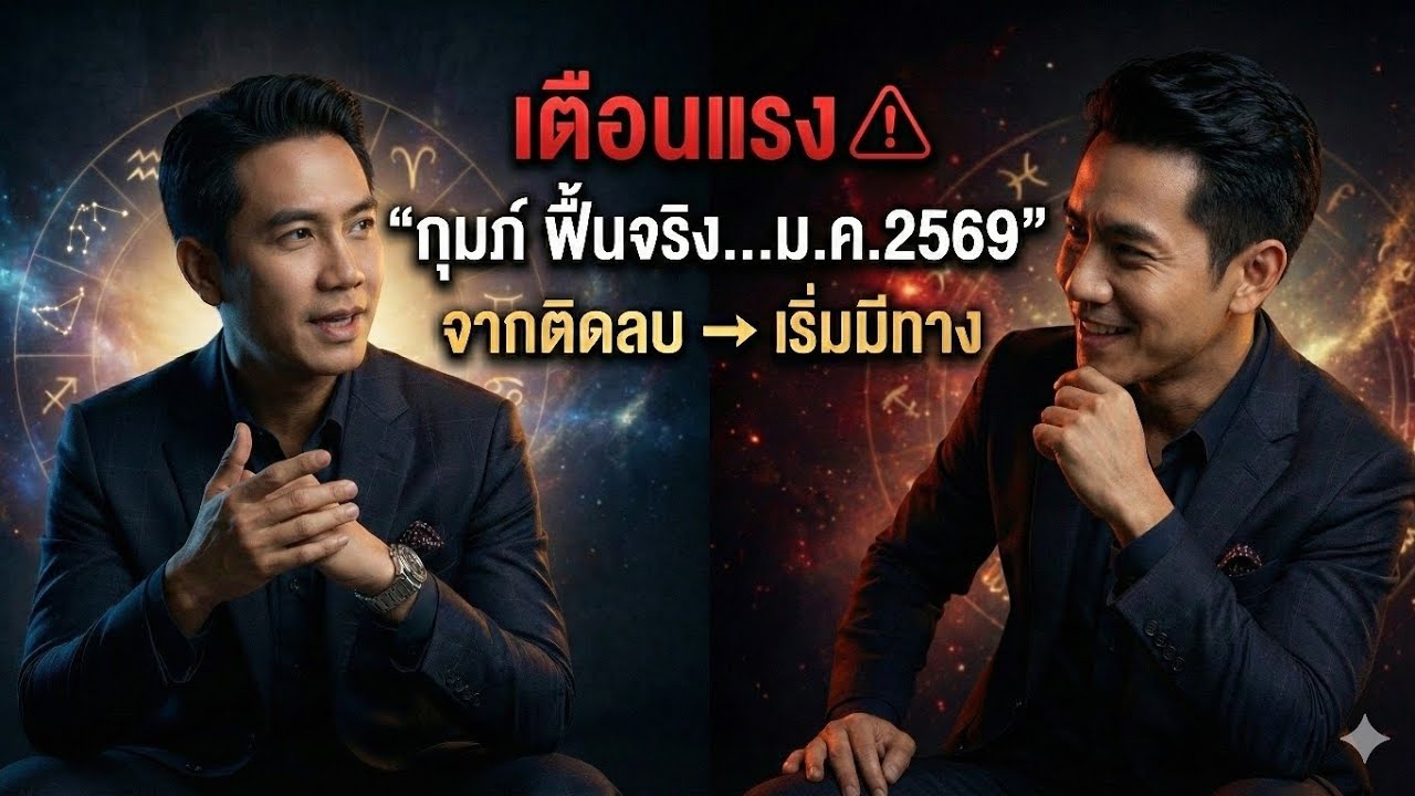 กุมภ์ จากติดลบสู่จุดฟื้น | มกราคม 2569 ดวงไม่พุ่ง แต่ชีวิตเริ่มนิ่ง”#ดูดวง #ราศีกุมภ์ 