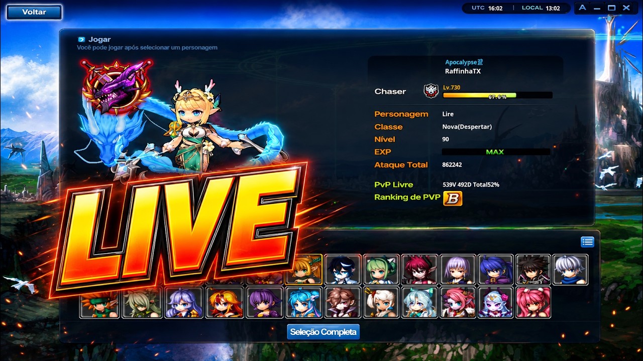 ⚔️ FARM + DICAS AO VIVO !90 !dicas !discord #grandchase #live #grandchaseclassic  #mmorpg #rpg