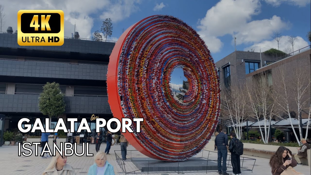 Spring Stroll in Galataport 🌸 | A Relaxing Walk by the Bosphorus in Istanbul