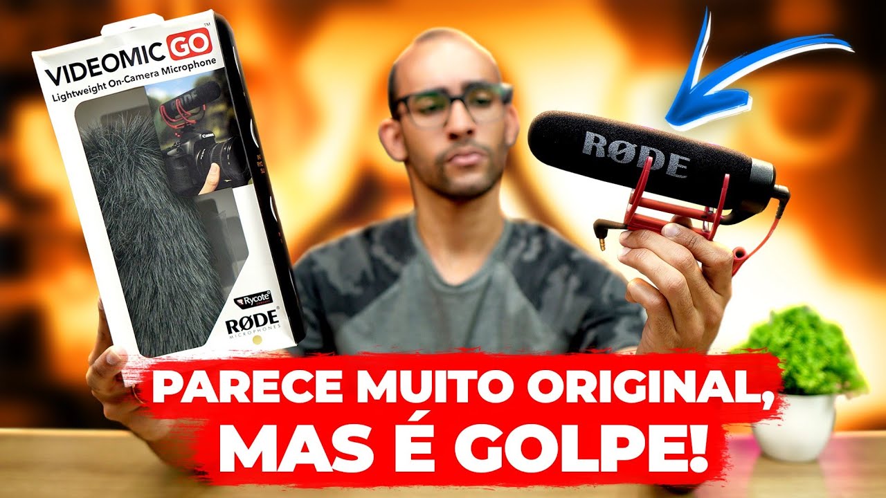 GOLPE DO MICROFONE RODE VIDEOMIC GO: PRODUTO VENDIDO COMO ORIGINAL, MAS É FALSO! COMO DIFERENCIAR!