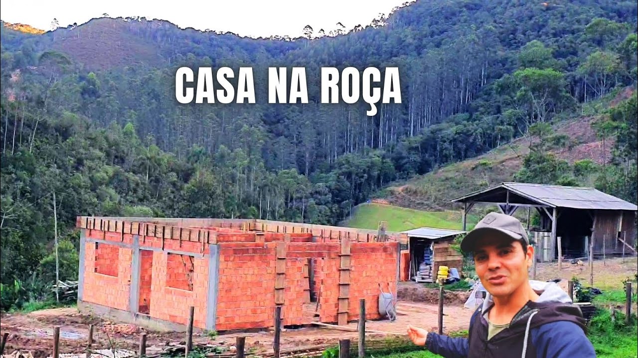 VENHA VER COMO A OBRA DA CASA NO SÍTIO JÁ ESTÁ BEM ADIANTADA