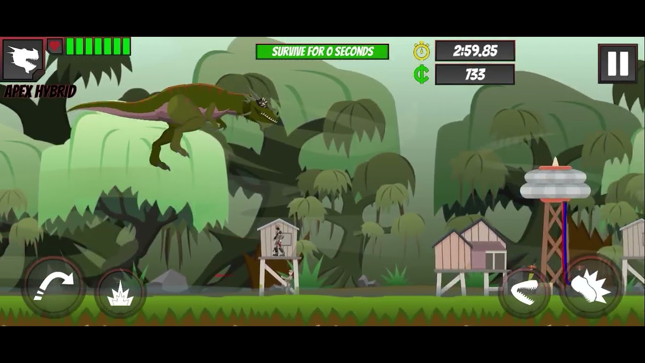 Playing Hybrid Dinosaur: World Rampage