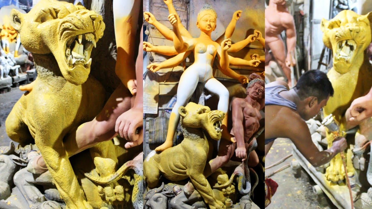 Durga idol making in Krishnanagar 2021 durga idol making complete durga idol making durga puja 2021