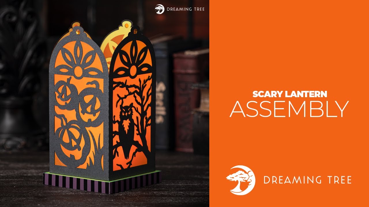 SVG File - Scary Lantern - Assembly Tutorial (For Cricut, Silhouette, and ScanNCut)