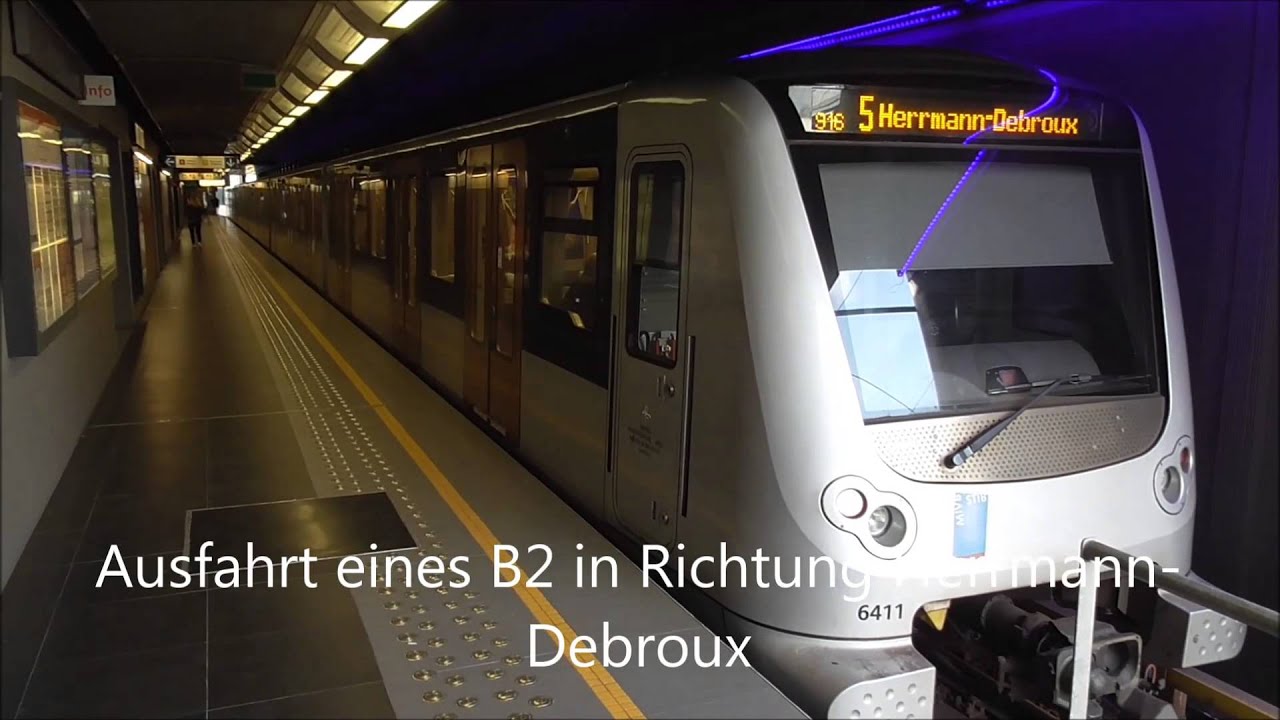 U-Bahn Brüssel am Gare de l'Ouest / Weststation / Westbahnhof