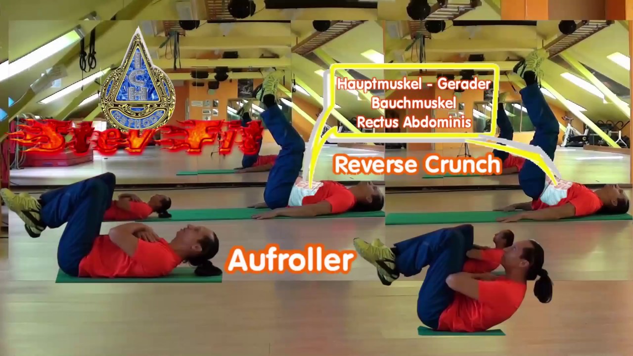 Bauch&uuml;bung richtig und Gesund Sixpack mit StevFit &ndash; Ich Methode (Aufroller, Reverse Crunch&hellip;)