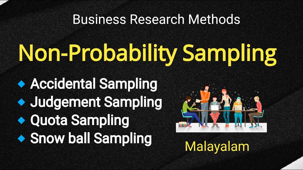 Non-Probability Sampling Methods | Accidental | Quota | Purposive | Snowball sampling | Malayalam |