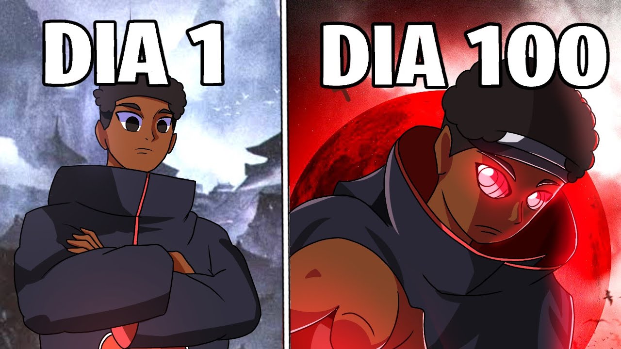 Eu Sobrevivi 100 dias como AKATSUKI no NARUTO JEDY no MINECRAFT