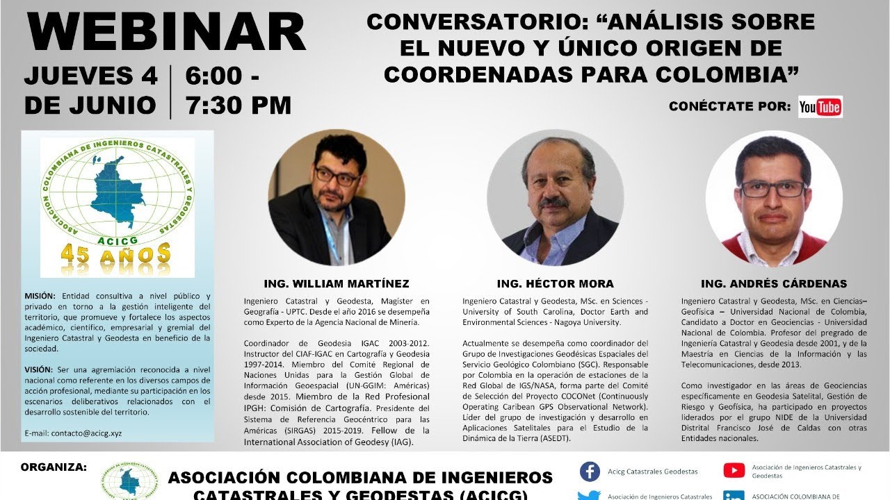 Análisis del nuevo y único origen de coordenadas para Colombia