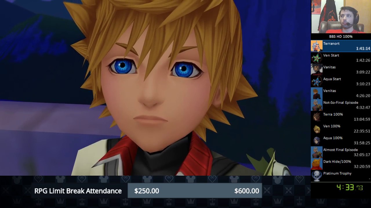 Kingdom Hearts Birth By Sleep FM HD (PS4) 100%/Platinum Trophy Speedrun - Part 1 The Main Stories