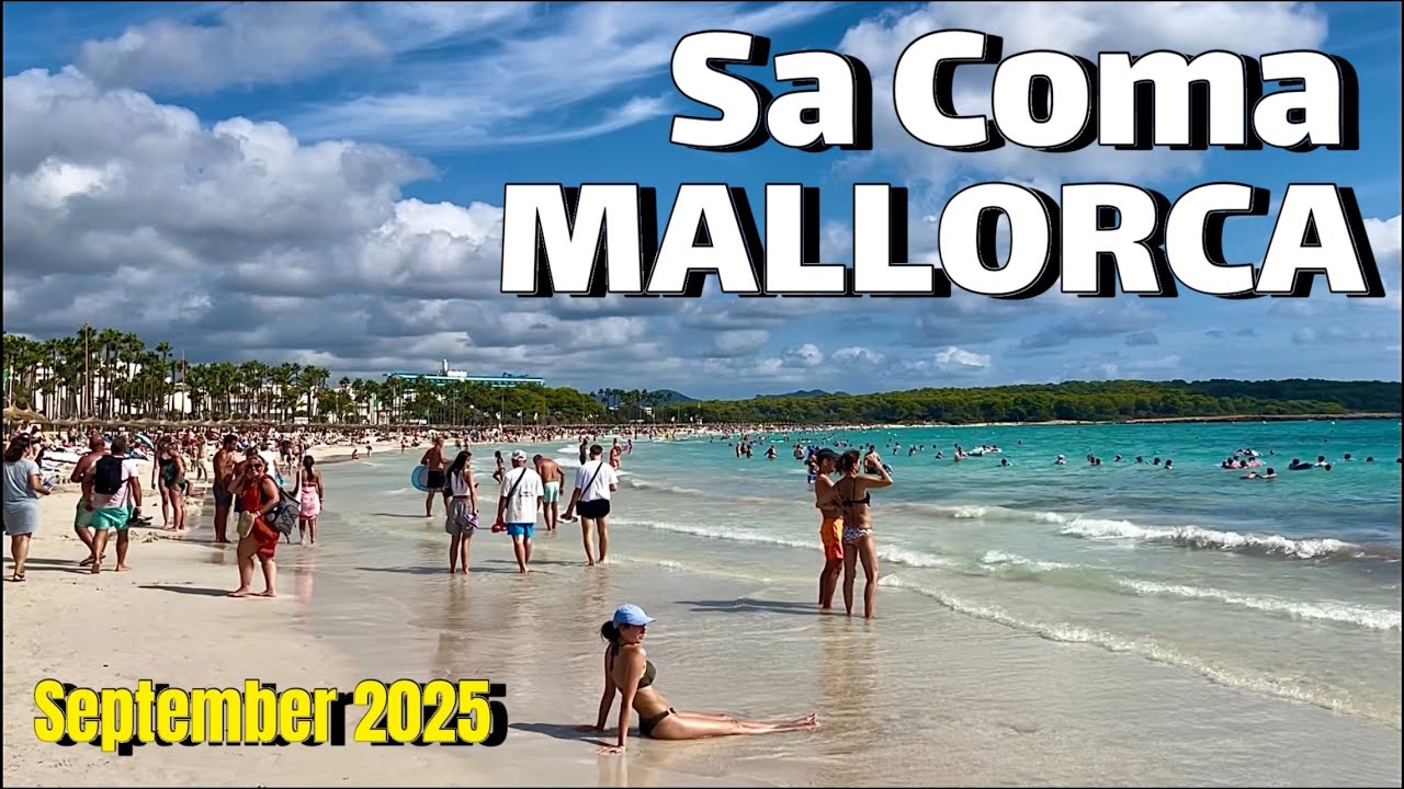Sa Coma🌴🏖️MALLORCA island🩷 NEW! Strand & Promenade im September TOP! #mallorca #travel #vlog 
