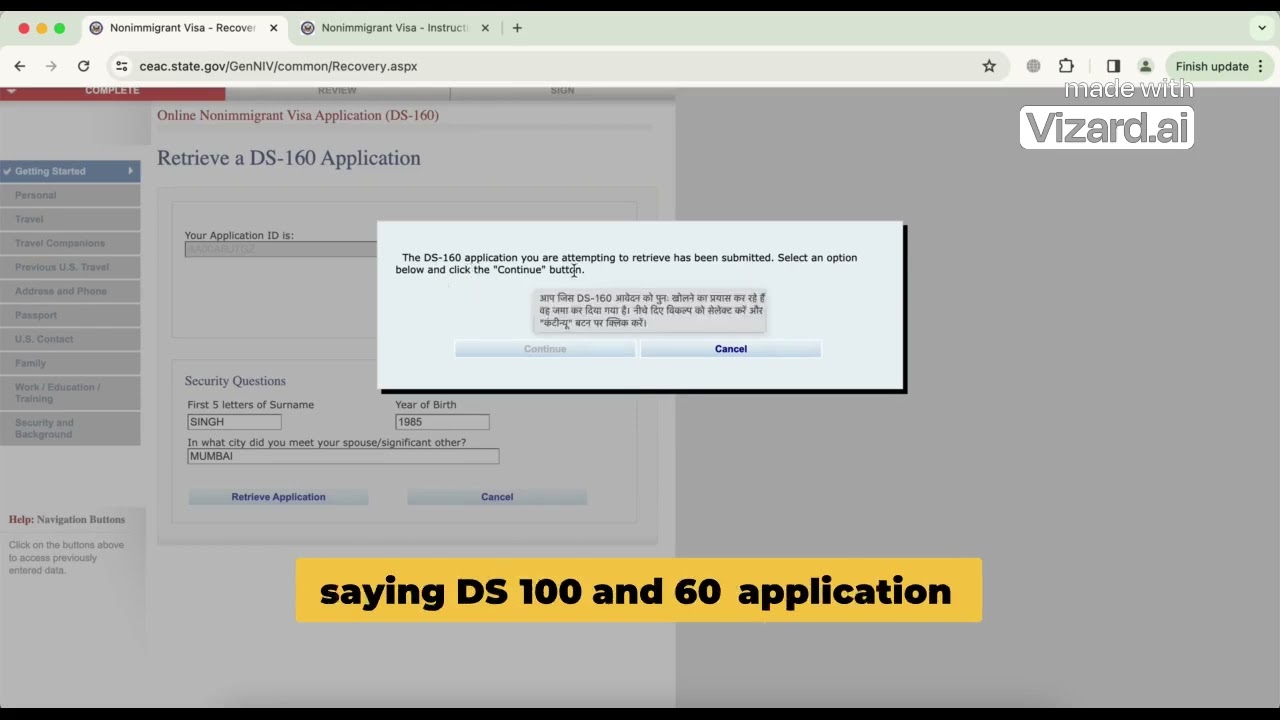 What to Do If Your DS 160 Application Has Expired