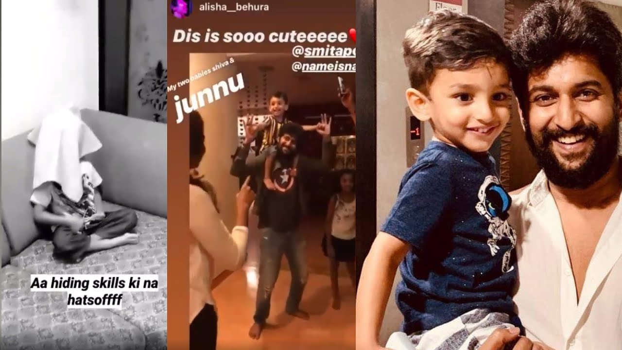 Natural Star And His Son Cute Adorable Video | Nani Playing With Son