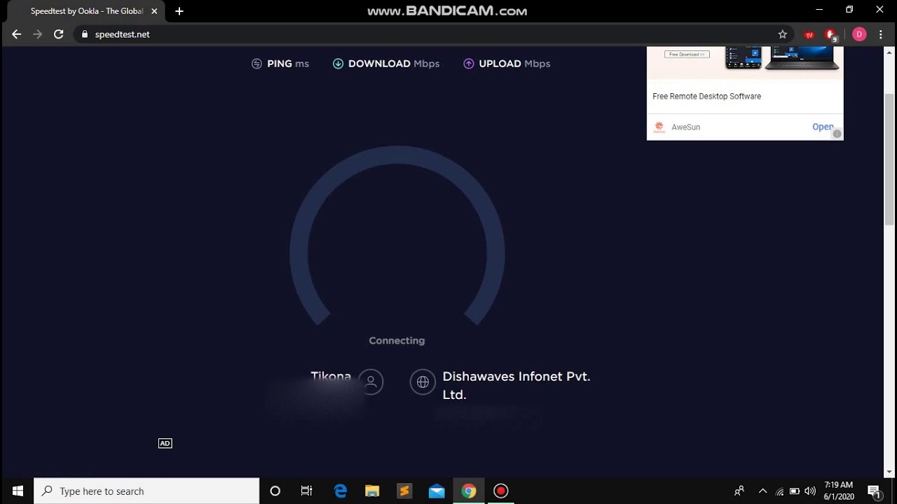 Ookla Speed Test | Tikona | 40Mbps