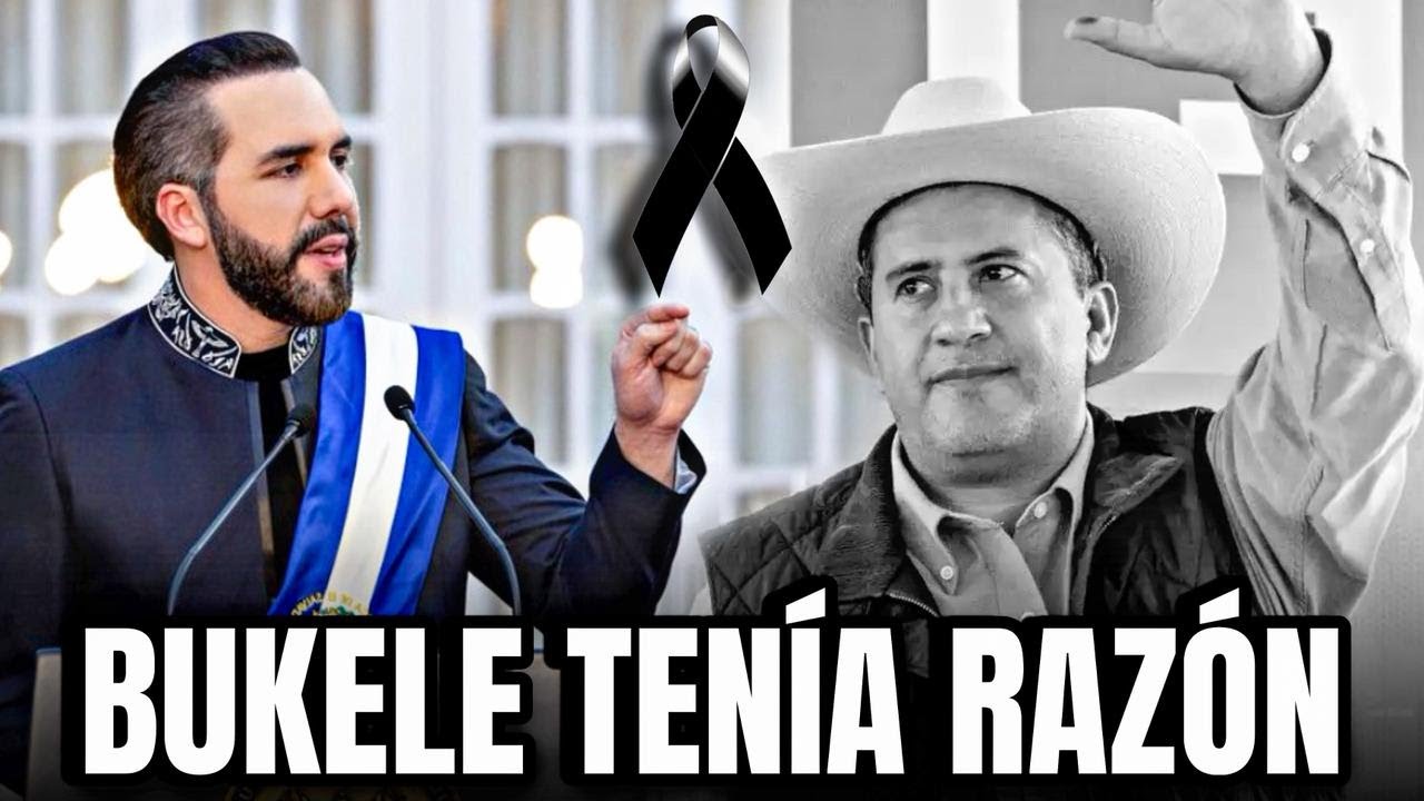 BUKELE TEN&Iacute;A RAZ&Oacute;N POR LA MUERTE DEL ALCALDE CARLOS MANZO😪