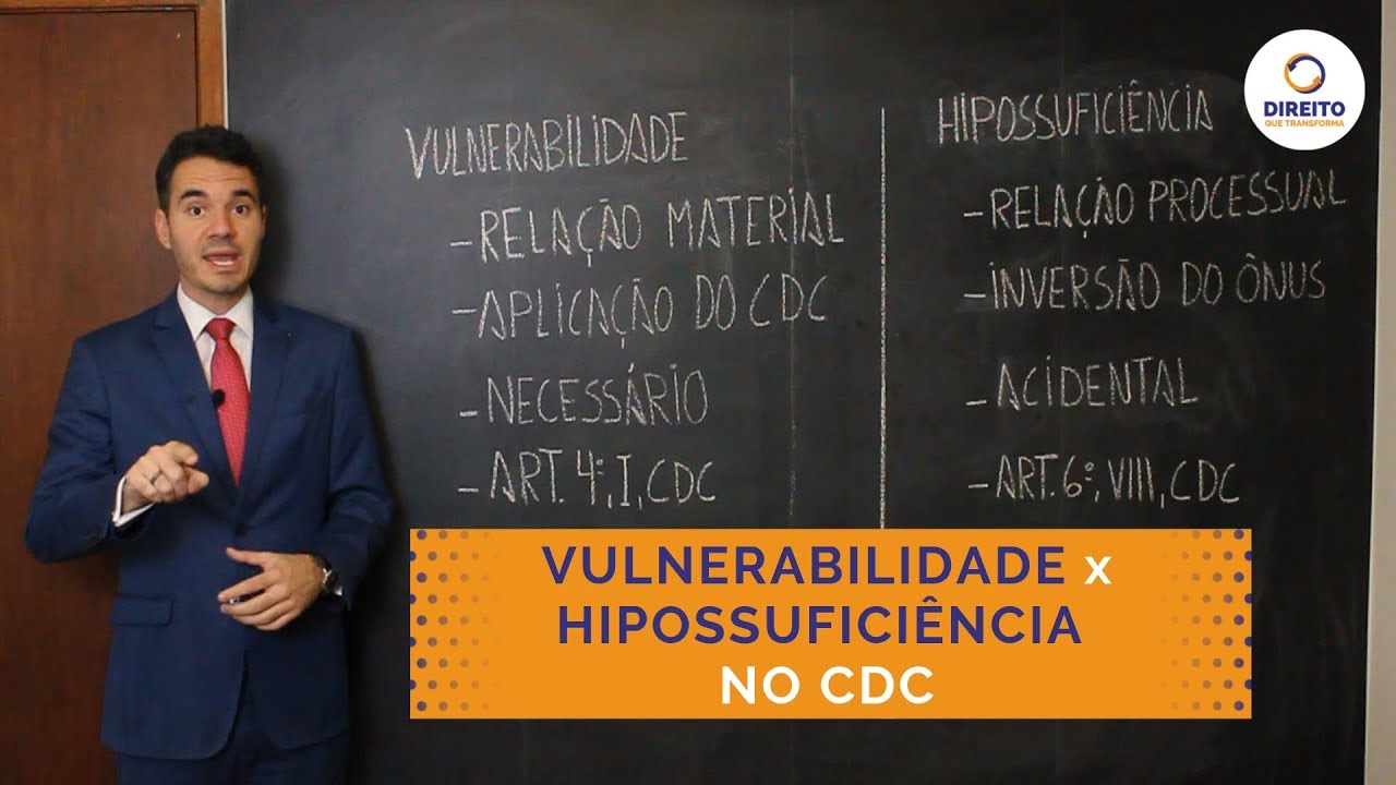 Vulnerabilidade X Hipossufici&ecirc;ncia no CDC