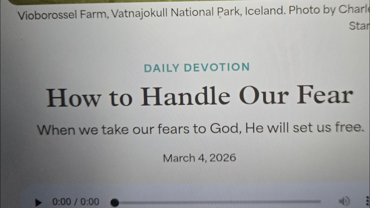 3.04.2026 Daily Devotional. 