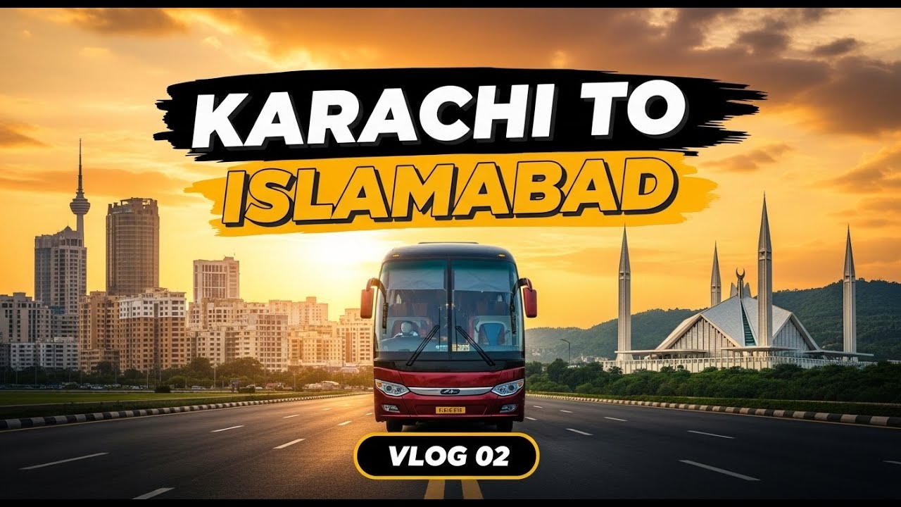 Karachi to Islamabad on Sleeper Bus | RX3 Northern Pakistan Series Vlog 02