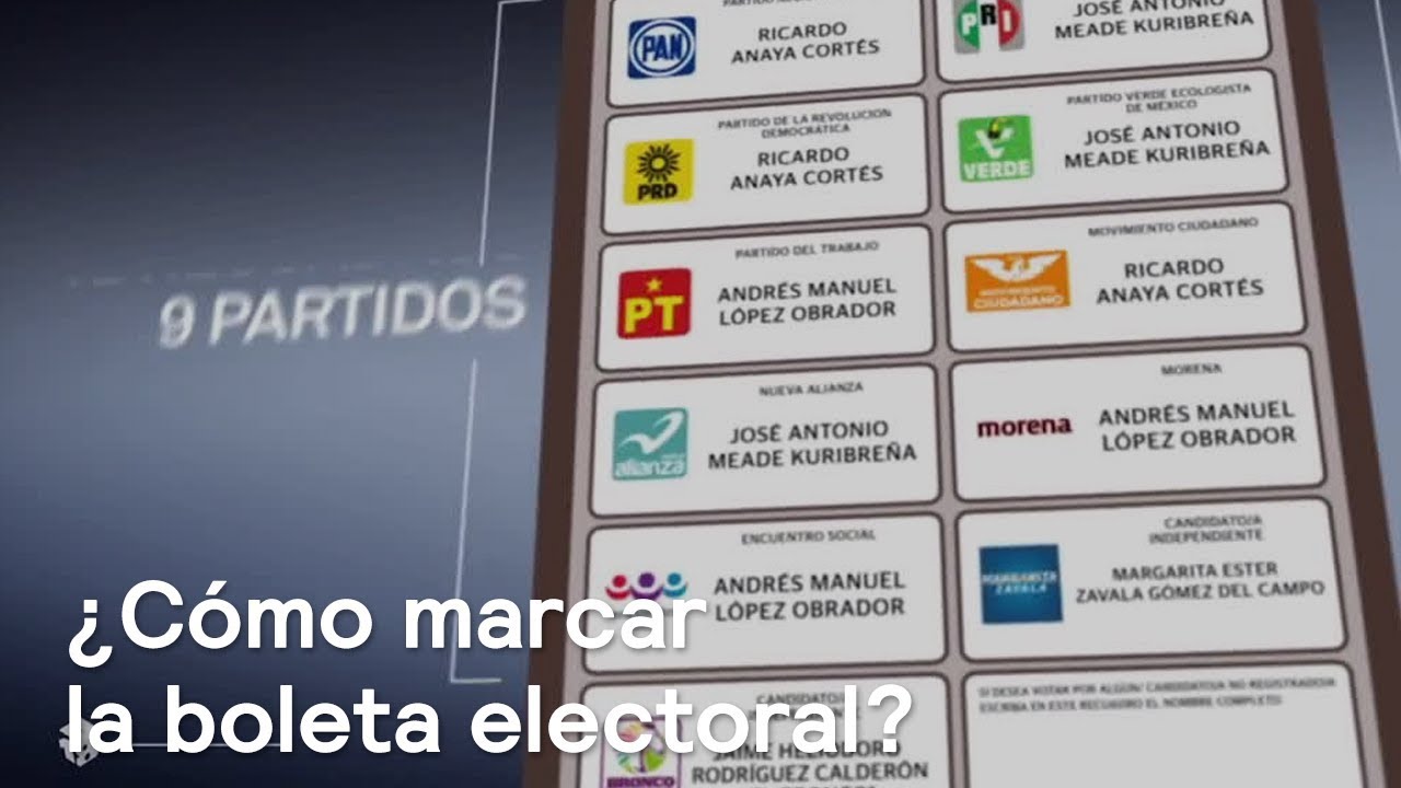 Guía sobre cómo marcar la boleta en la elección presidencial