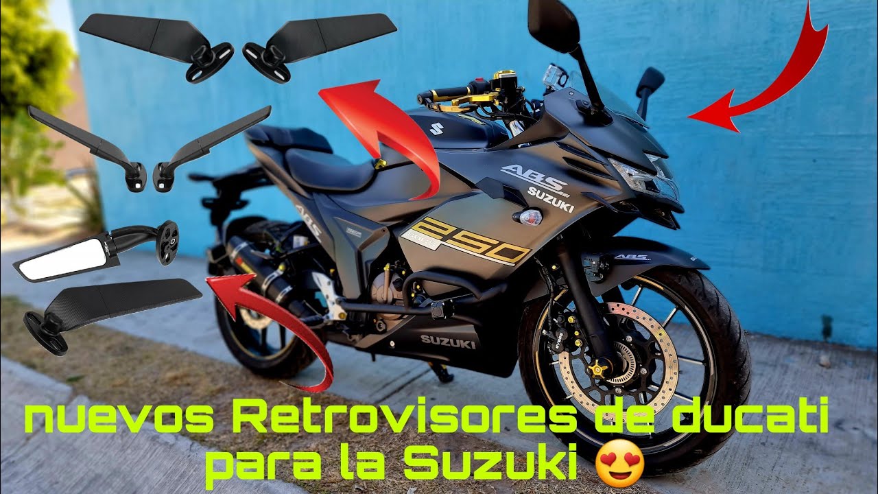 retrovisores de Ducati o aleron, para la Suzuki gixxer sf250