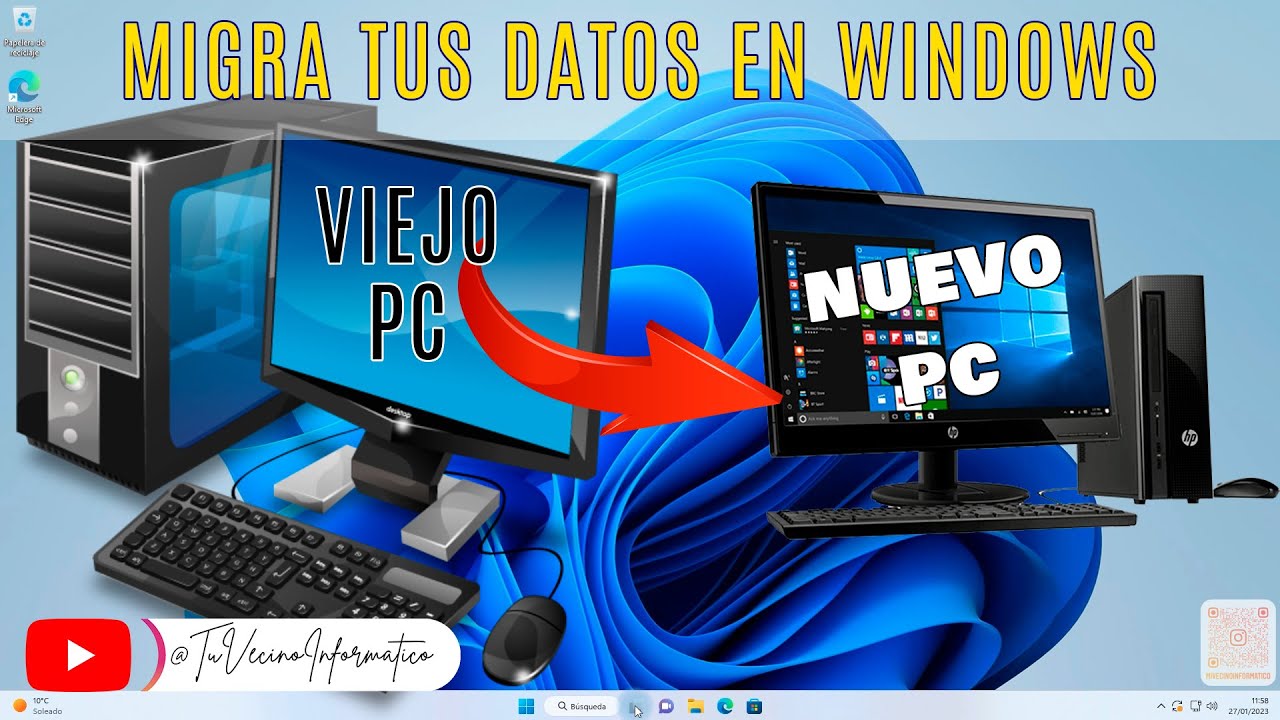 💥 🔴 Cómo Migrar tus Datos de tu Viejo PC a uno NUEVO👍