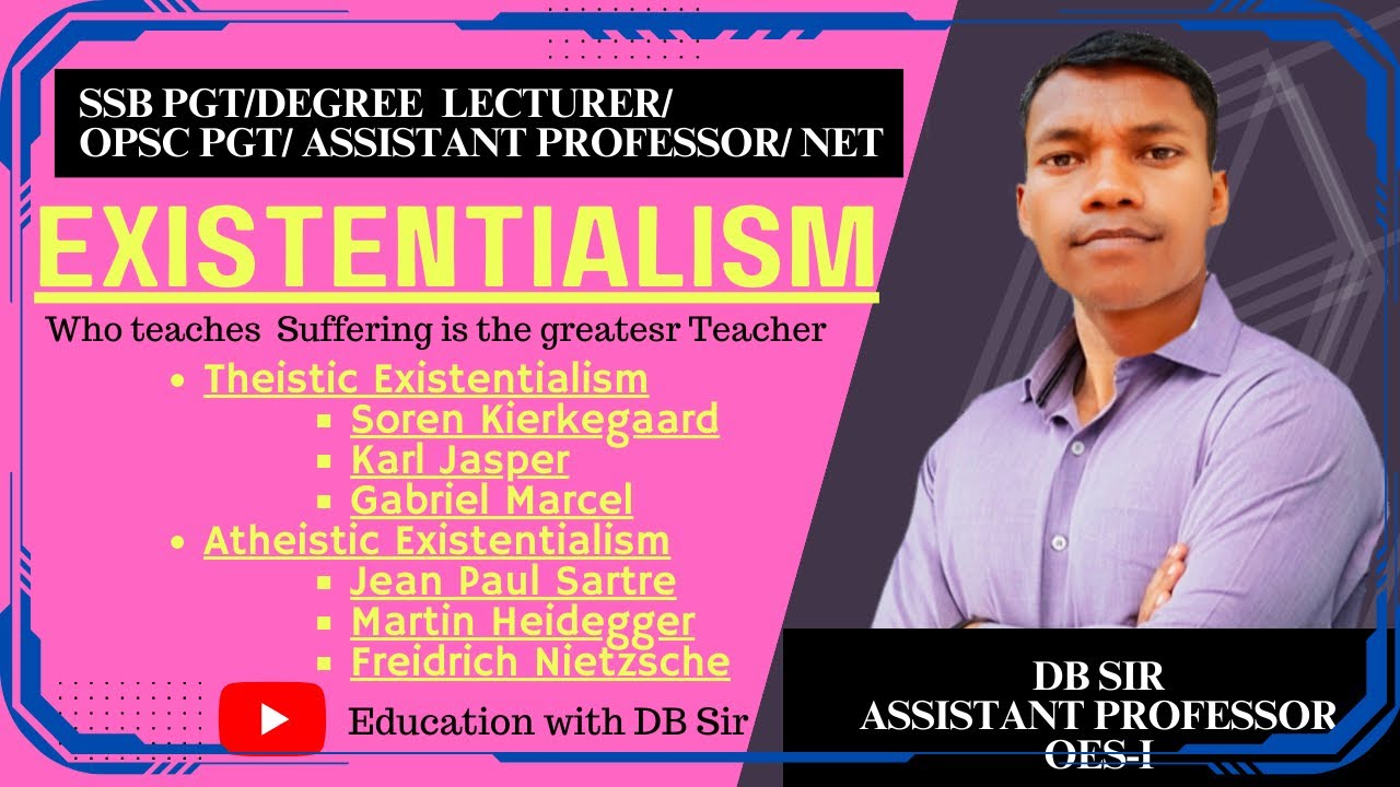 Existentialism || The Most Individualistic Philosophy || Western Philosophy || SSB Degree Lecturer |