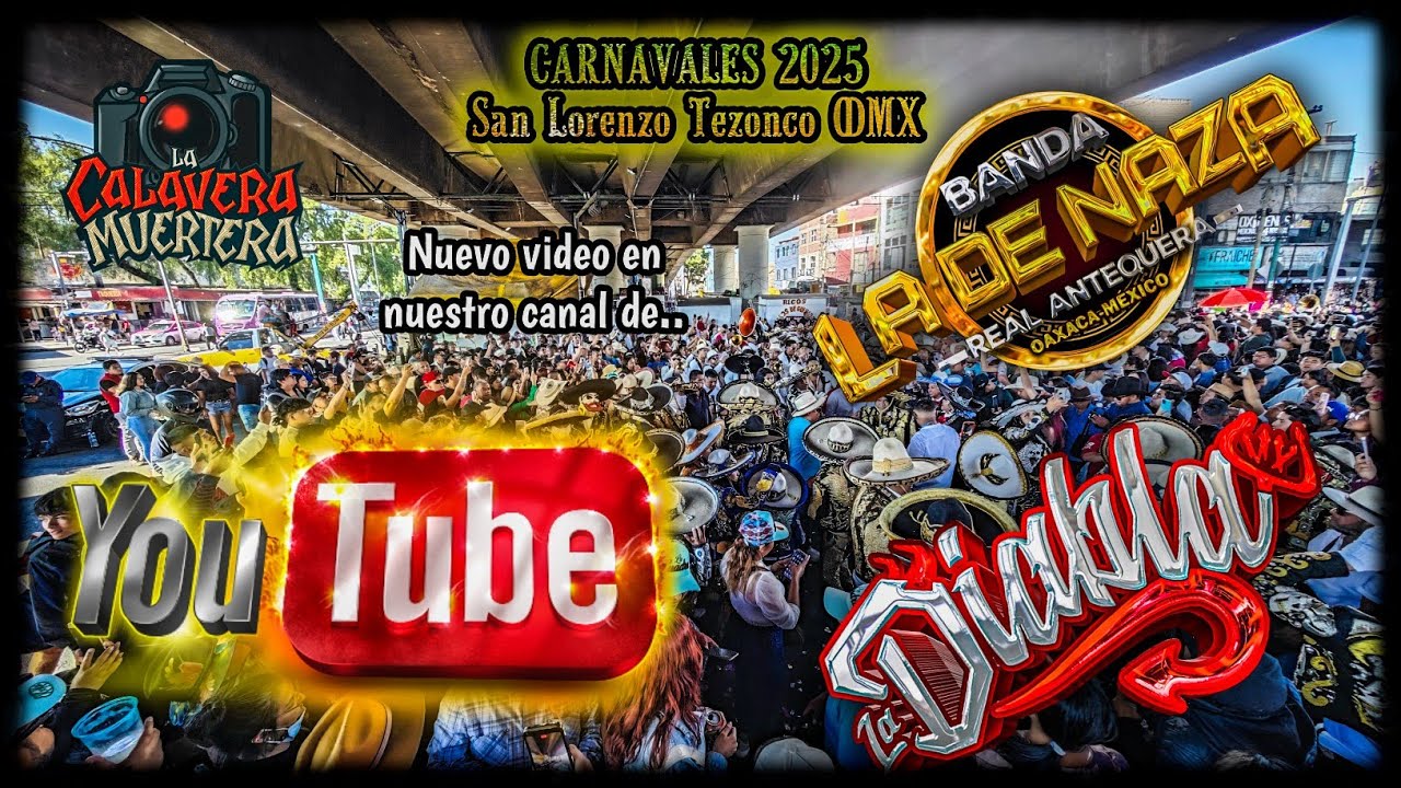 Cierre de carnaval  San Lorenzo Tezonco 2025 con Banda La Diabla y Banda La De Naza