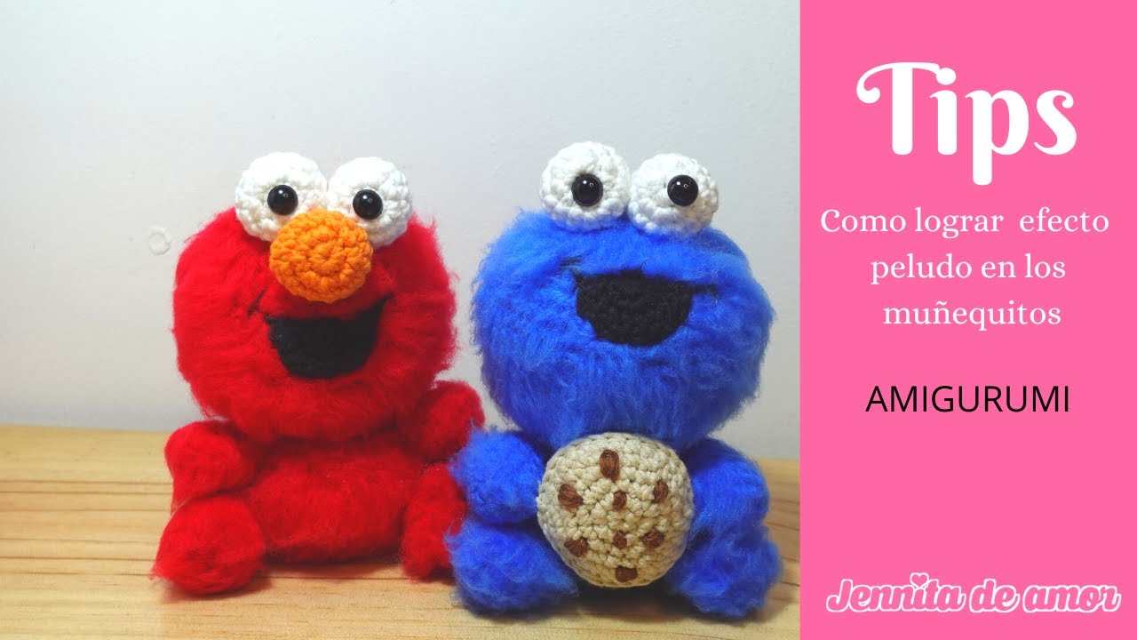 TIPS AMIGURUMI-Como lograr el efecto peludo en nuestros Muñequitos