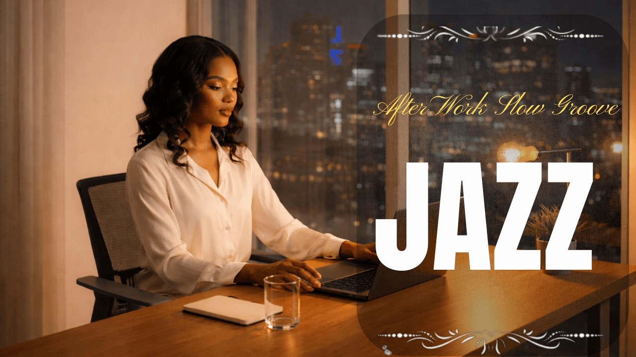 Smooth Jazz After Closing the Laptop – Relaxing Evening Desk Background