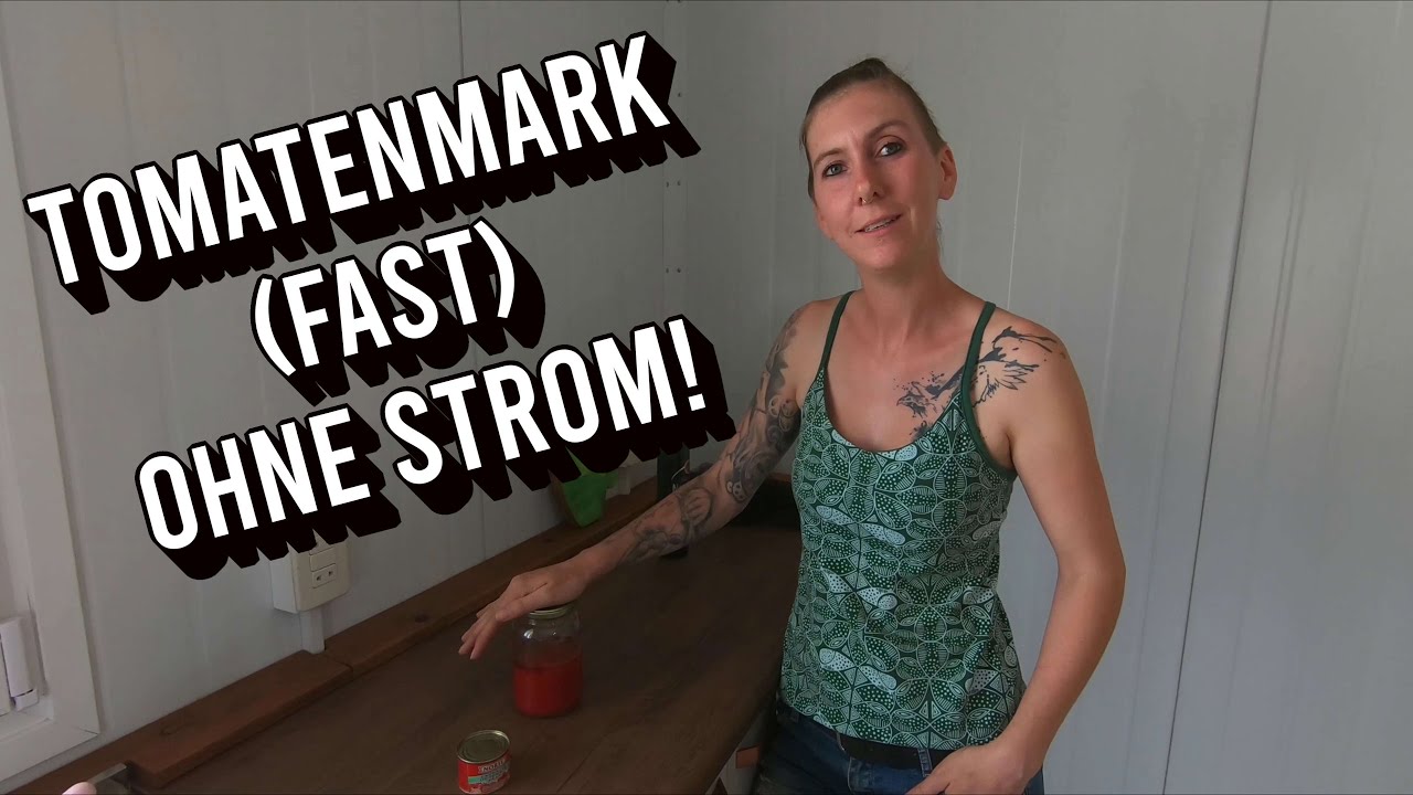 Tomatenmark aus frischen Tomaten ganz einfach selber machen - (fast) ohne Strom!😉