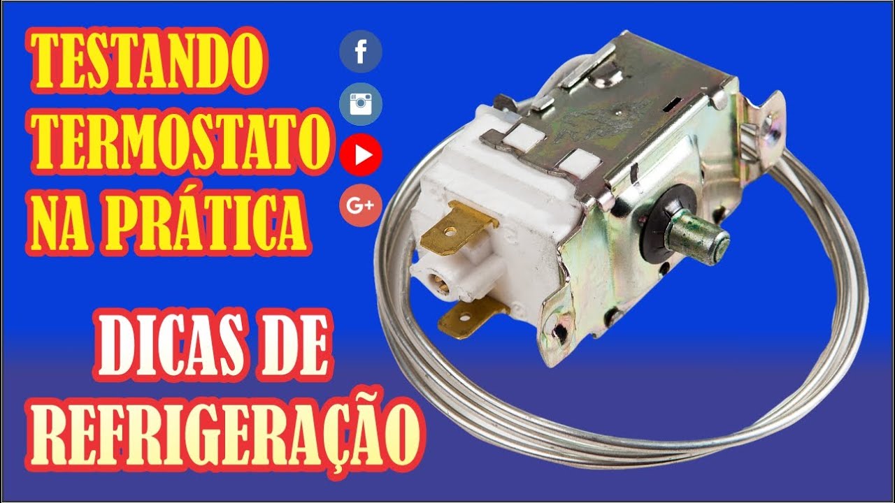 Como testar termostato de Geladeiras, bebedouros e ar condicionado