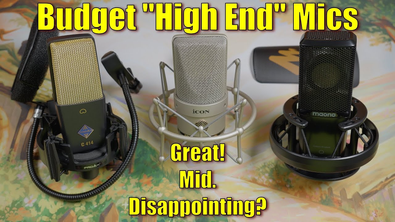 Тестирование и сравнение «бюджетных» микрофонов: Icon Space 103, Maono PM500, ProAr C414