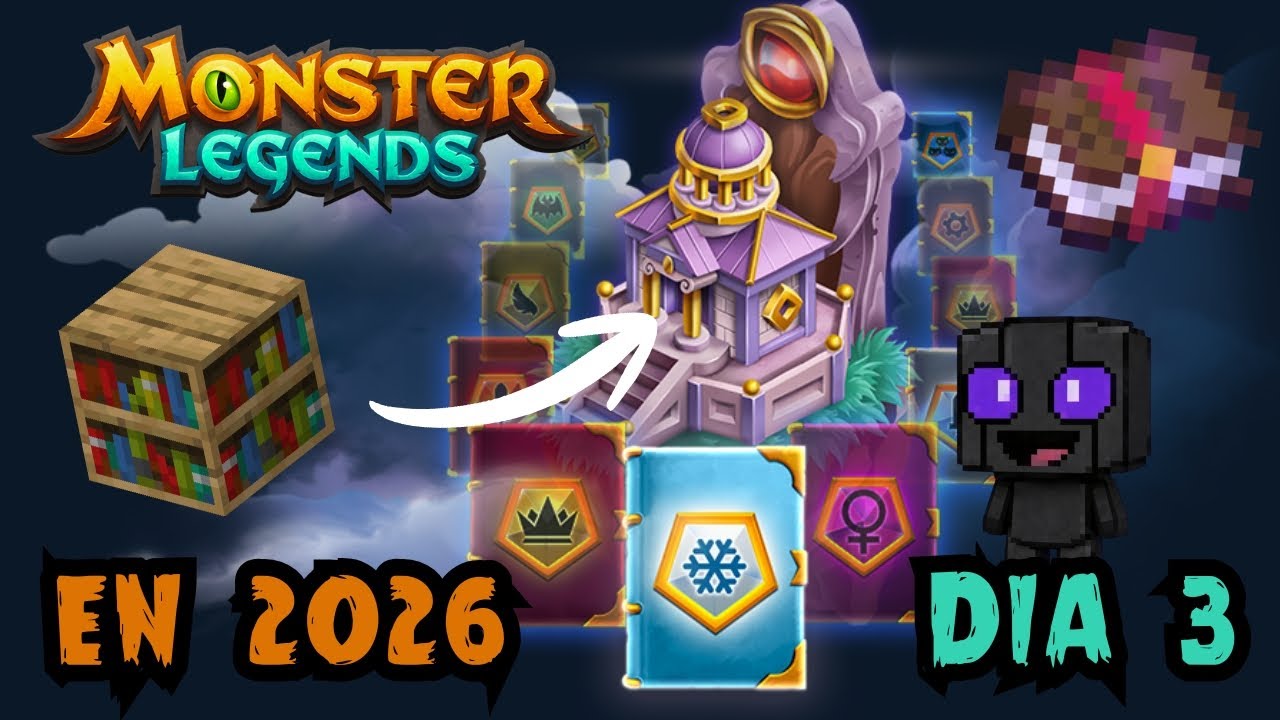 LA BIBLIOTECA DE LOS MONSTRUOS | Monster Legends en 2026 Día 3